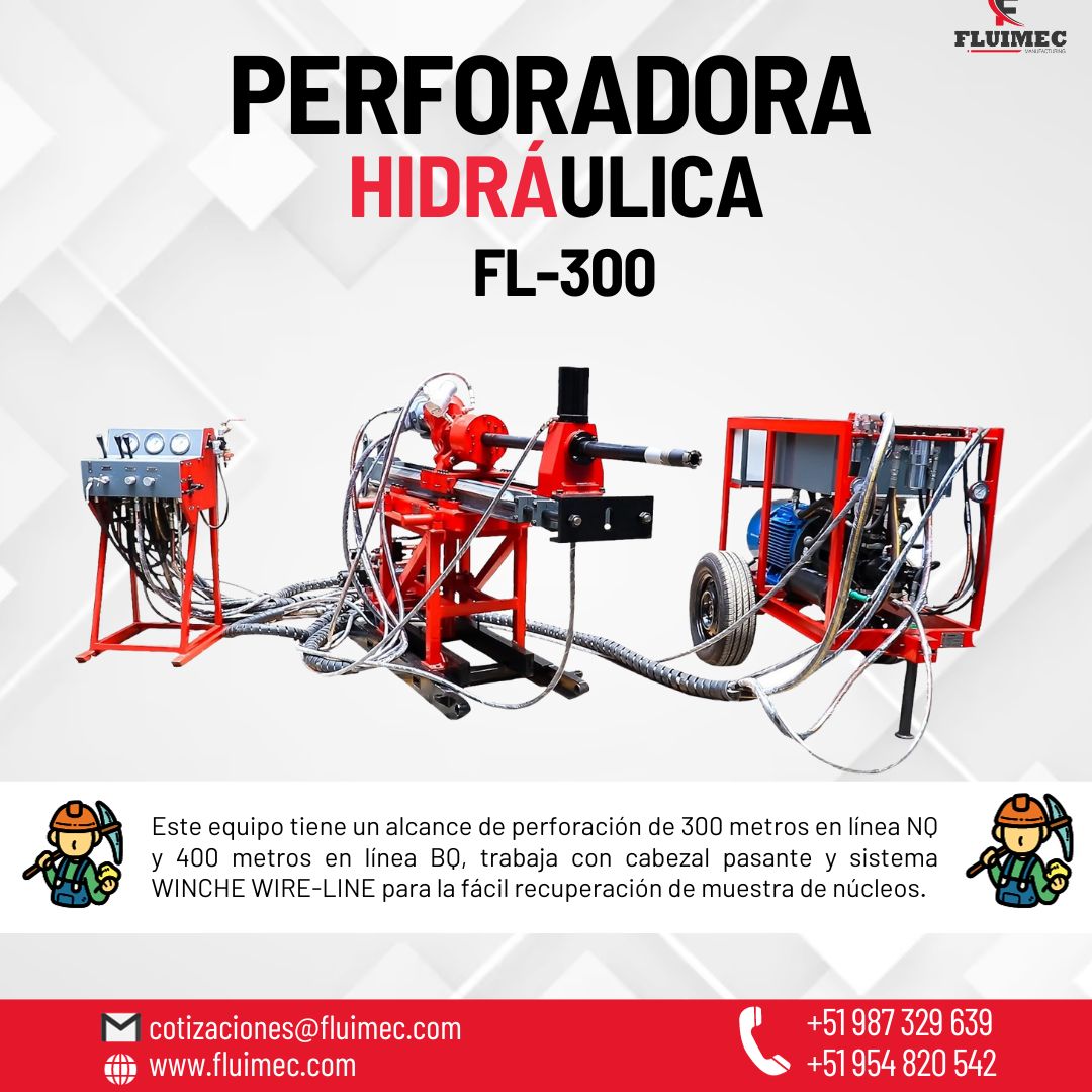 Perforadora FL-300 Diamantina Mineria